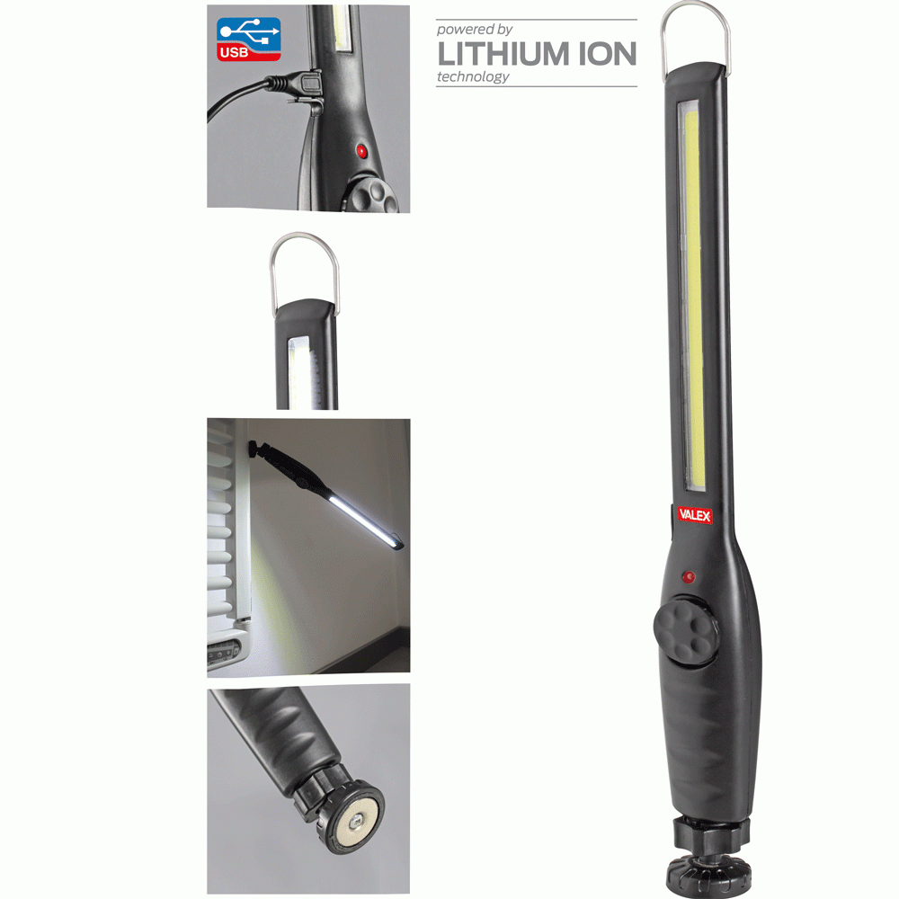 LAMPADA RICARICABILE LED WORK LIGHT AL LITIO