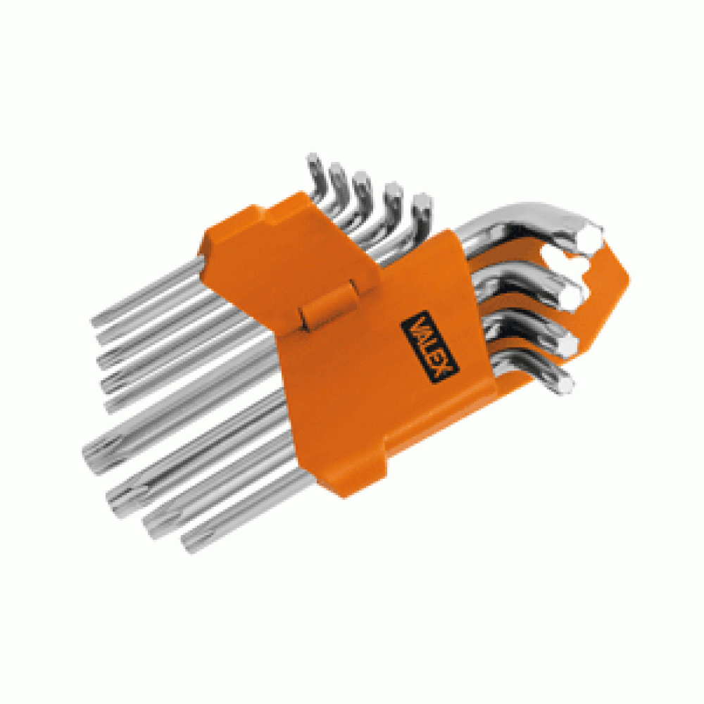 CHIAVI MASCHIO TORX PIEGATE SERIE 9 PEZZI CRV