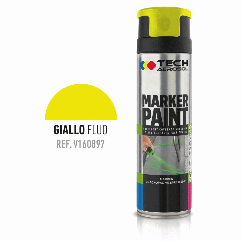 SPRAY TECH MARKER FLUO GIALLO