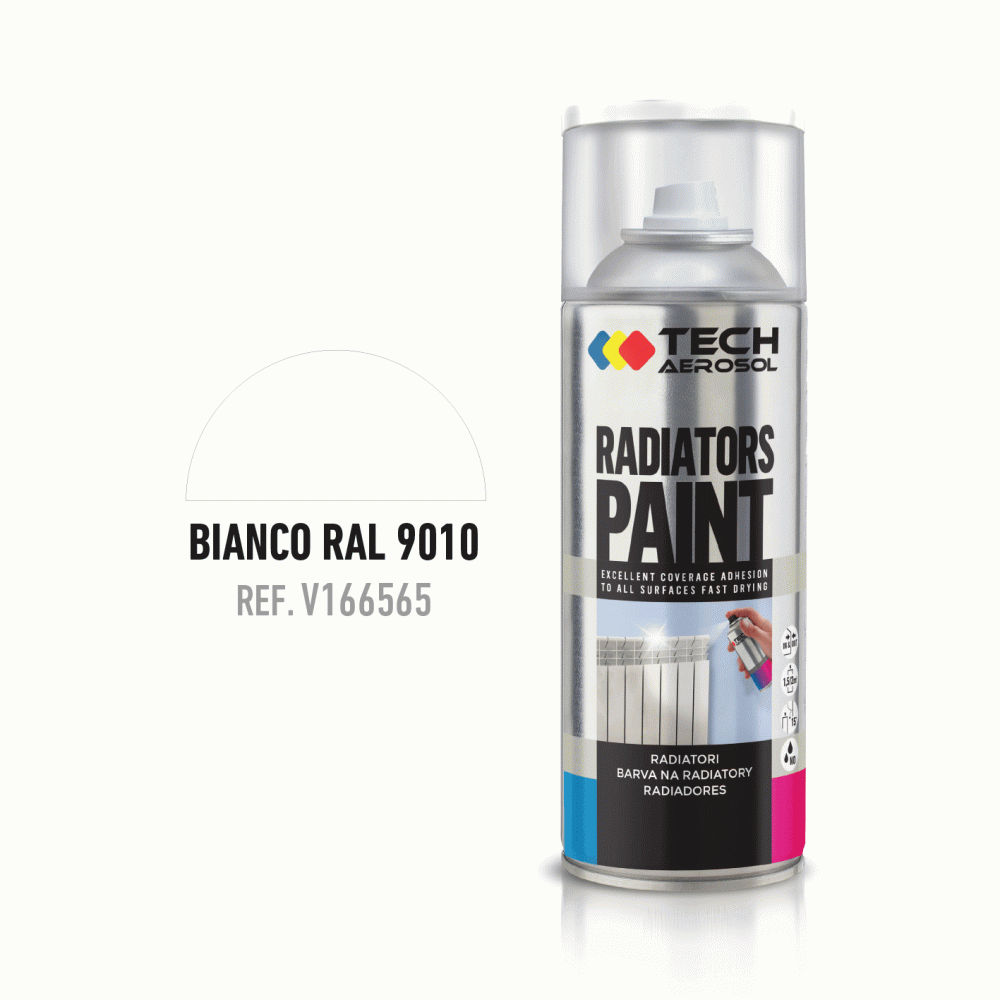 SPRAY TECH RADIATORI RAL 9010 BIANCO LUCIDO 120°