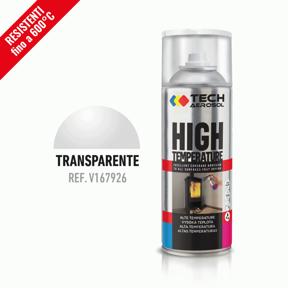 SPRAY TECH ALTA TEMPERATURA 600°C TRASPARENTE